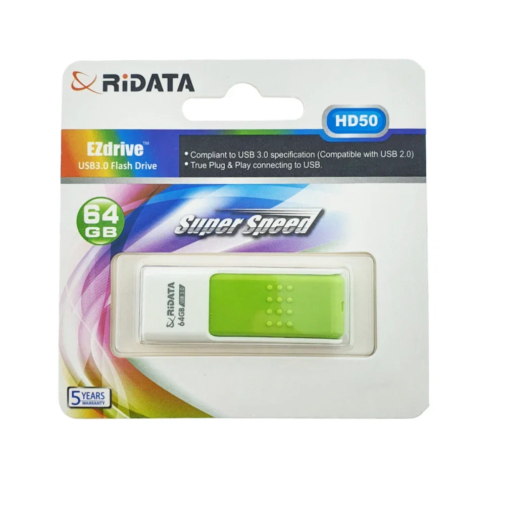 Stick USB 3.0 Ridata 64GB Verde Retractabil 97289 [1]
