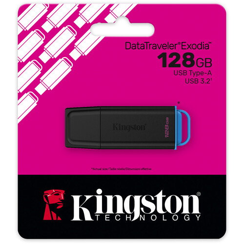 Memorie USB Flash Kingston 128GB USB 3.2 Negru Albastru DXTO-010681 [1]