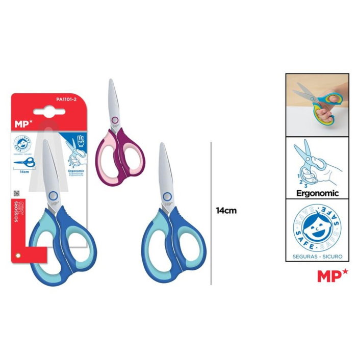 Foarfecă Școlară Ergonomică 14cm MP PA1101-2 [1]