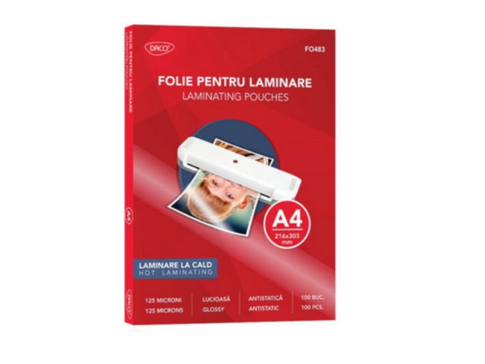 Folie Laminat DACO A4 125 Mic 100/Set [1]