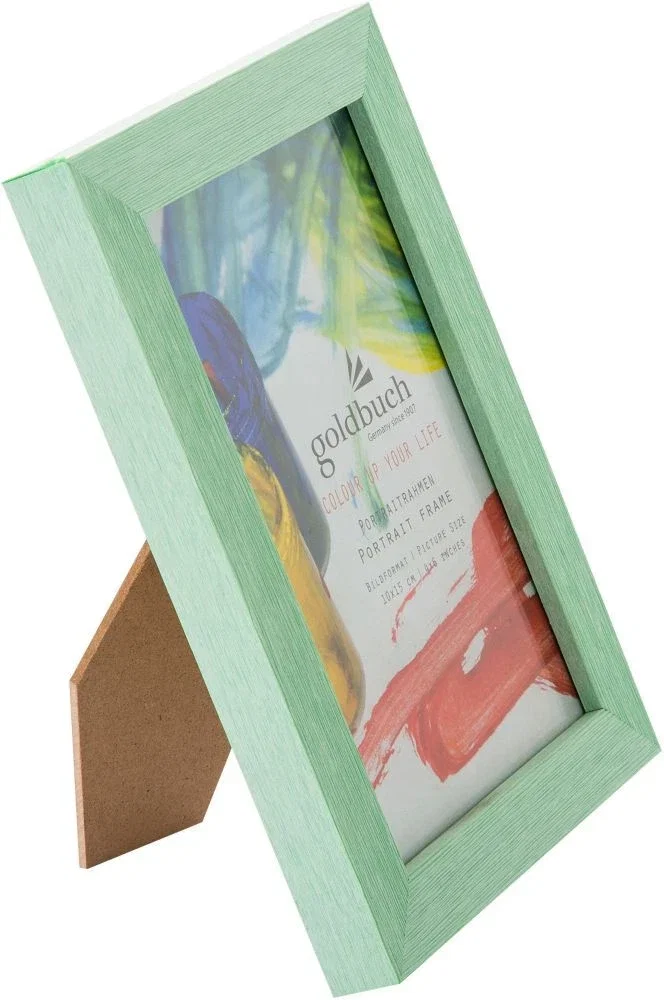 GB RAMA FOTO PLASTIC CU SUPORT 10*15CM ASPECT LEMN COLOR UP VERDE MENTA 910402 [2]
