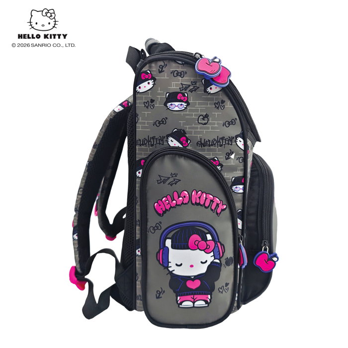 Ghiozdan Ergonomic Hello Kitty Grey 15L [3]