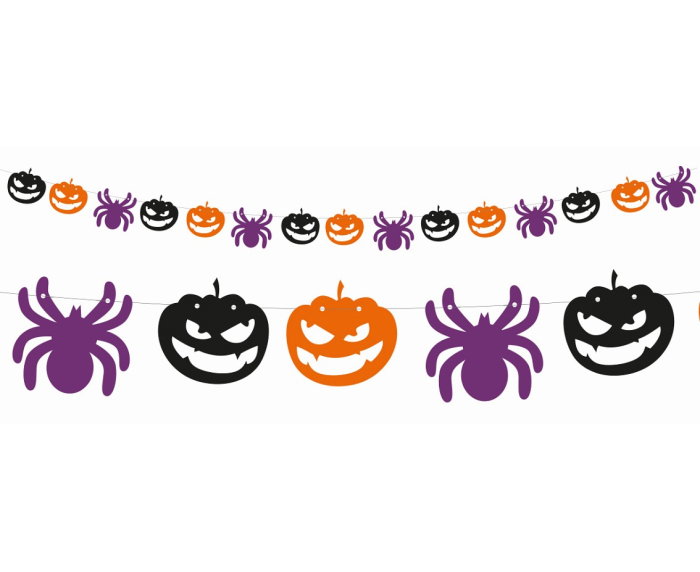 Ghirlanda Hartie Pumpkins and Spiders 250cm NP-GIDP Godan [1]
