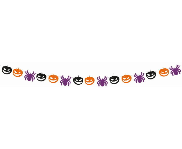 Ghirlanda Hartie Pumpkins and Spiders 250cm NP-GIDP Godan [2]
