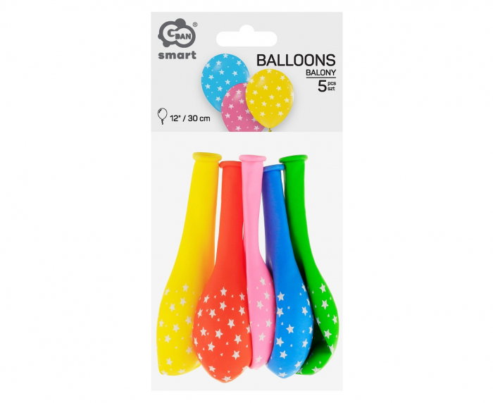 GOD BALOANE LATEX Balloons Stars, 30cm, mix 5/set GZ-Gwz5 [4]