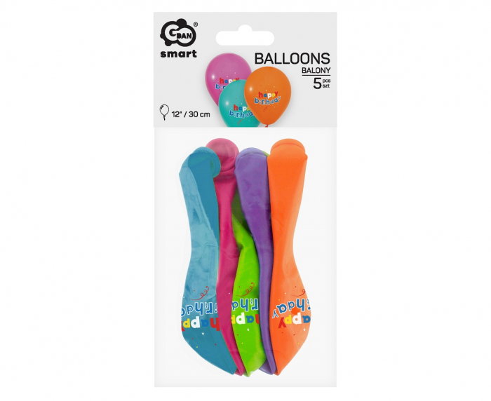 GOD BALOANE LATEX Happy Birthday, pastel, 30cm, 5/set GZ-HBK5 [4]