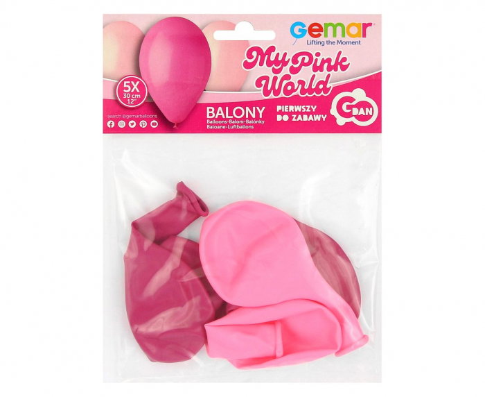GOD BALOANE LATEX My Pink World, 30cm, pink 5/set G110/MPW [2]