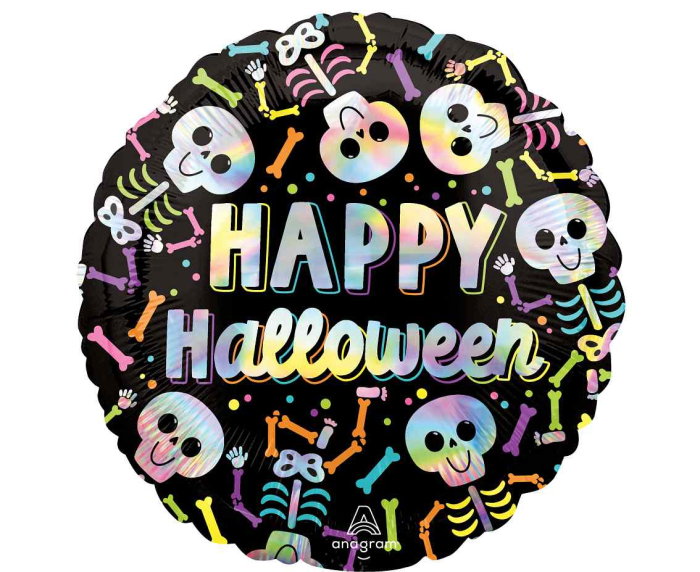 BALON FOLIE ALUMINIU Iridescent Bare Bones Halloween, 45cm 4793501 [1]