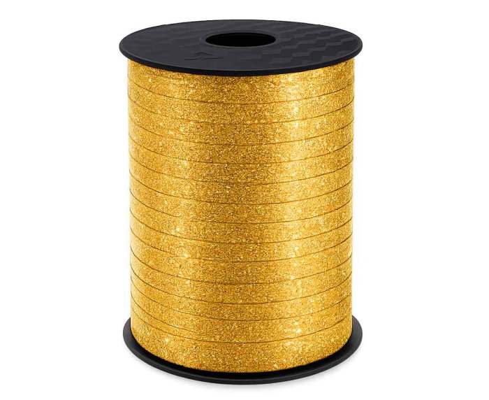 RAFIE PLASTIC LUCIOASA 0.5cm*458m, auriu glitter GT-5MP22 [1]