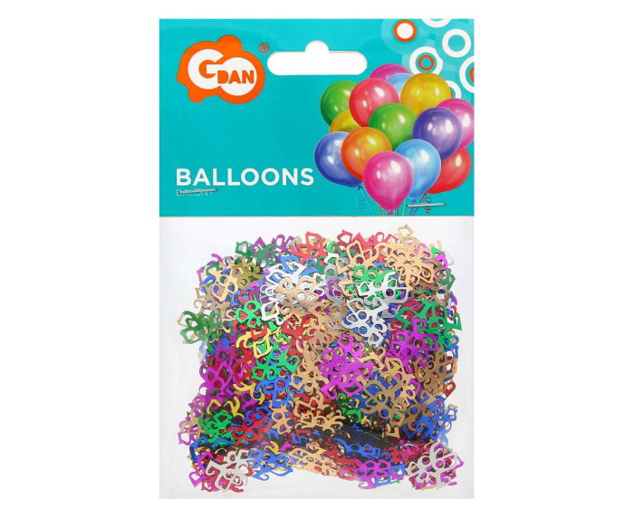 CONFETTI, Foil confetti I Love You, 14g, mix KZ-KFLY [1]