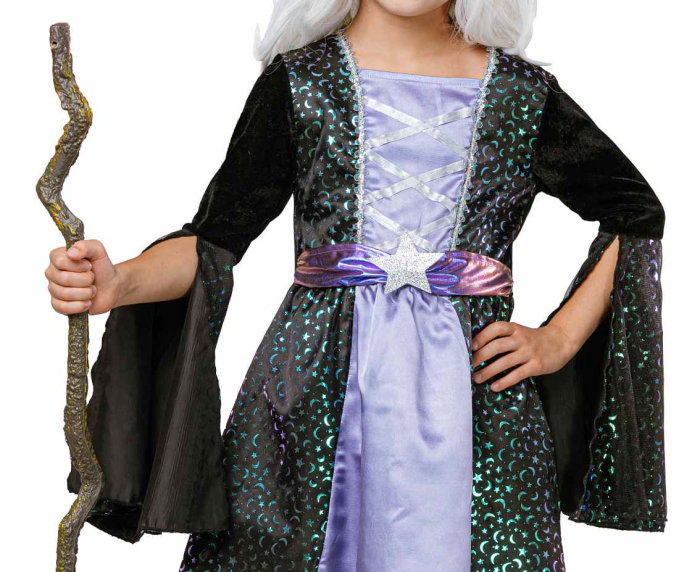 COSTUM PENTRU COPII 120/130CM VRAJITOARE, NEGRU-VIOLET SL-CZAM [3]