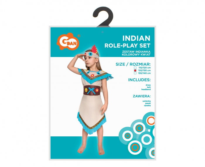 GOD COSTUM PT COPII 120/130 CM, INDIAN SL-IK12 [2]