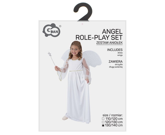 COSTUM PT COPII INGER 130/140cm, rochie lunga, aripi SL-AN13 [3]