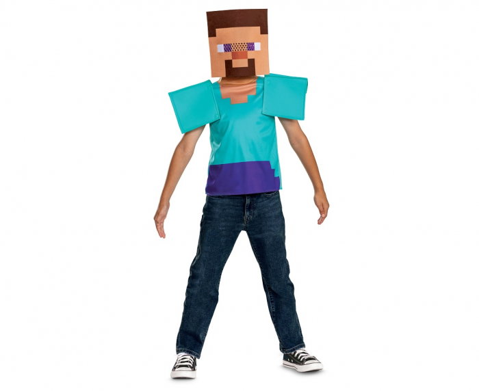 GOD COSTUM PT COPII M, 7-8 ANI STEVE ESSENTIAL-MINECRAFT 162429K-20L [2]