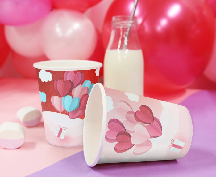 GOD PAHARE CARTON Love is in the air collection red, 250ml, 6/set PG-KLC6 [3]