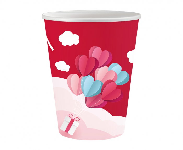 GOD PAHARE CARTON Love is in the air collection red, 250ml, 6/set PG-KLC6 [1]