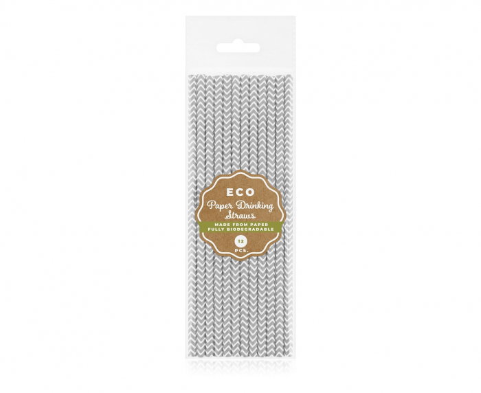 GOD PAIE DIN HARTIE PENTRU BAUTURI silver pattern, 6x197mm 12/set SG-RPSRSZ12 [2]