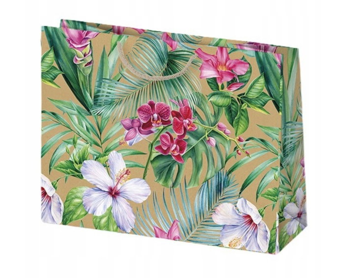 SACOSA CADOU ECO 30*23*10CM KRAFT MIX FLORI NR.49 T6EKO_OG_49 [7]