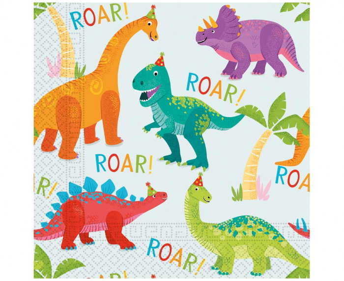 GOD SERVETELE 33*33CM 20/SET DINO PARTY 97976PR [1]