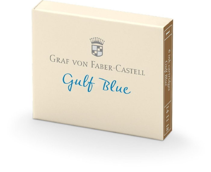 Rezerve Cerneală Graf von Faber-Castell Gulf Blue 6/set - [1]