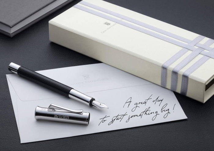 GRAF STILOU GUILLOCHE NEGRU M GRAF VON FABER-CASTELL GF146540 [4]