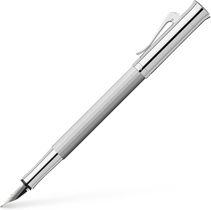 GRAF STILOU GUILLOCHE RODIUM F GRAF VON FABER-CASTELL GF146591 RH [1]
