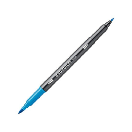 GRI CARIOCA STAEDTLER TIP PENSULA AQUARELL 2 CAPETE ALBASTRU 3001-34 [1]