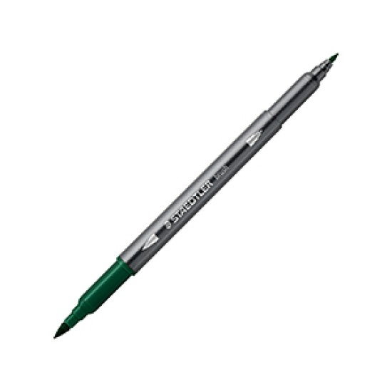 GRI CARIOCA STAEDTLER TIP PENSULA AQUARELL 2 CAPETE VERDE INCHIS  3001-55 [1]