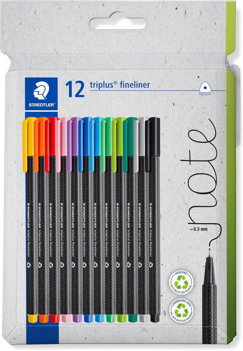 GRI FINELINER STAEDTLER TRIPLUS 12/SET ST-334-C12 [1]