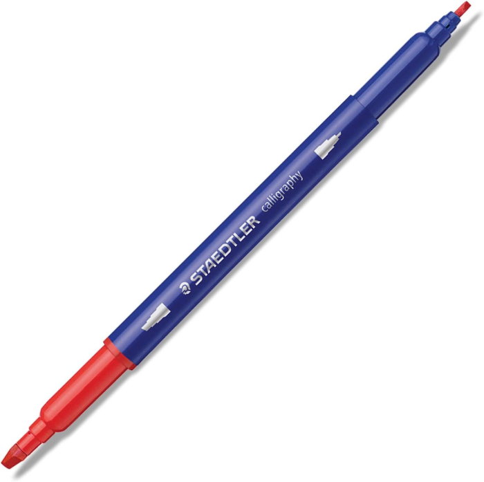 MARKER CALIGRAFIC STAEDTLER 2 CAPETE 3.5-2.0MM 12/SET ST-3005-TB12 [4]