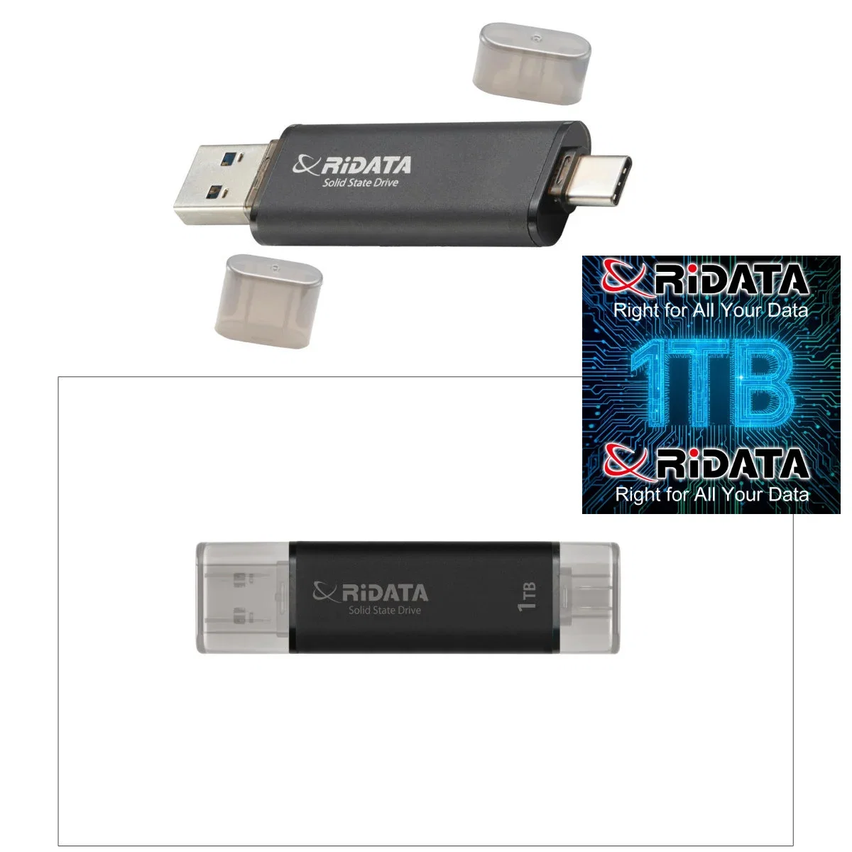 Hard extern SSD dual port 1TB Ridata 3.2 [2]