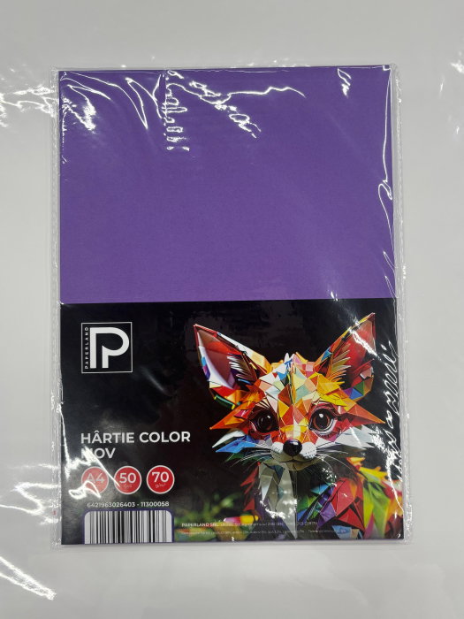 Hârtie Color A4 50/Set 70gr Mov 11300058 Paperland [2]