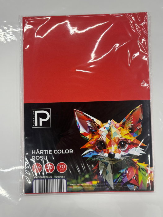 Hârtie Color A4 50/Set 70gr Roșu 11300034 Paperland [2]
