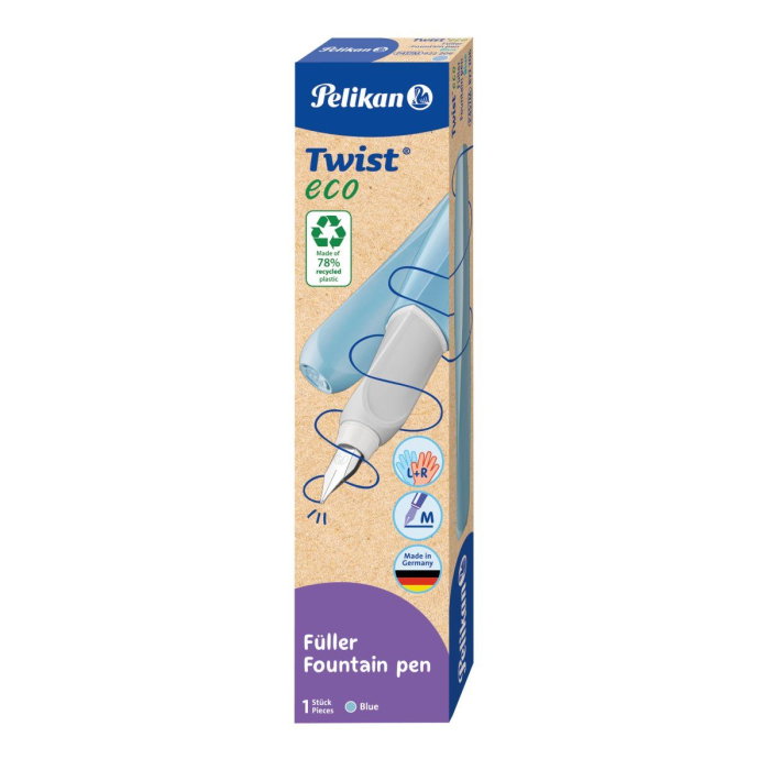 STILOU PELIKAN TWIST ECO ALBASTRU  M CUTIE CARTON 822206 [4]