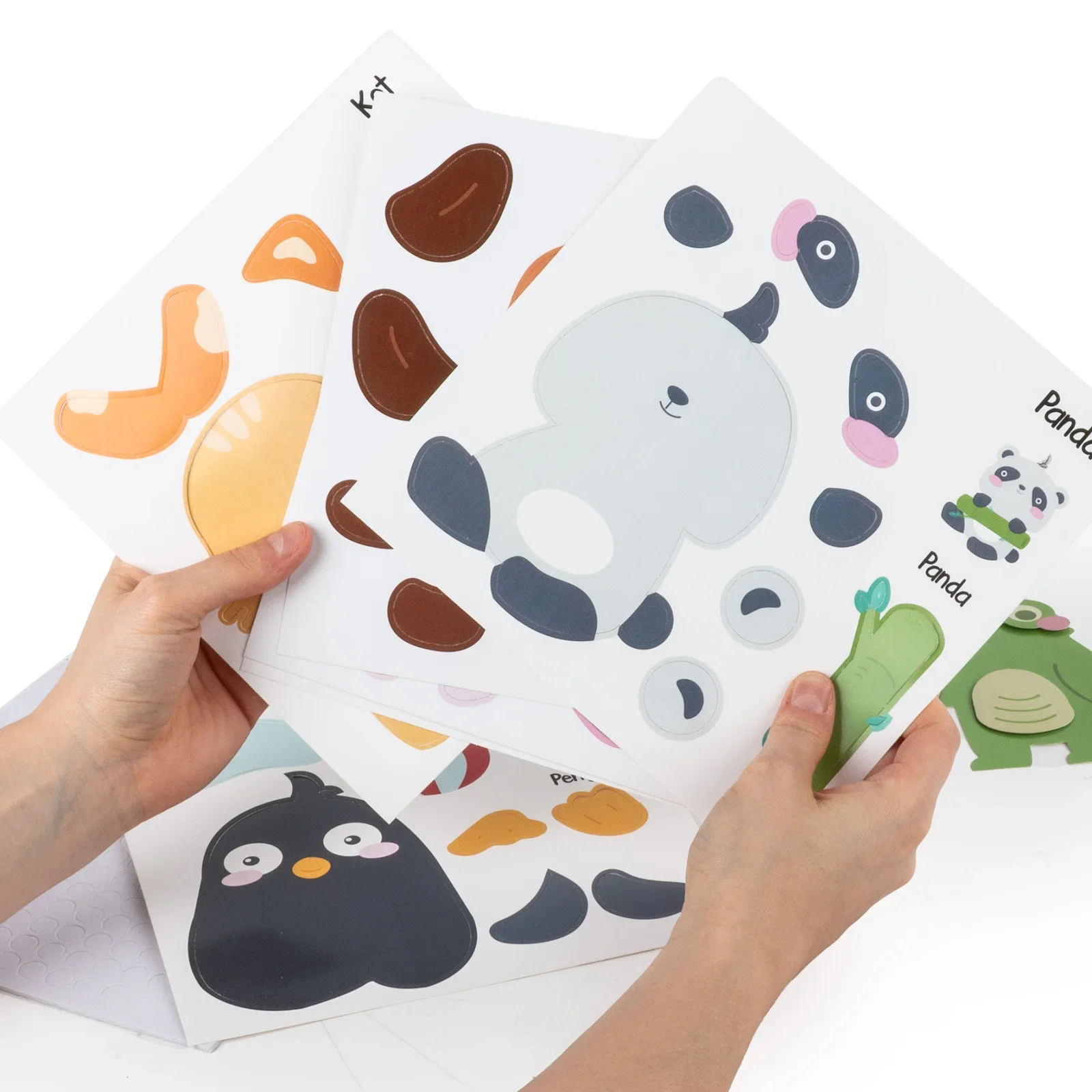 Joc Creativ 3D Kidea - Creează-ți 8 Animale din Carton [9]