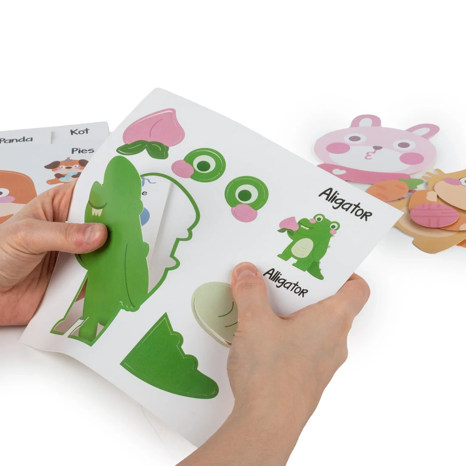 Joc Creativ 3D Kidea - Creează-ți 8 Animale din Carton [8]