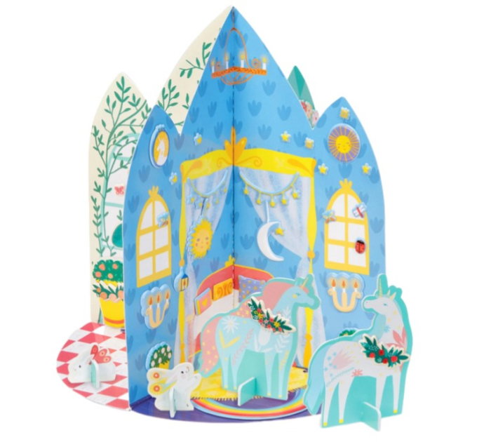 JOC CREATIV CASUTA 3D CU STICKERE DECORATIVE UNICORN 778034 [2]
