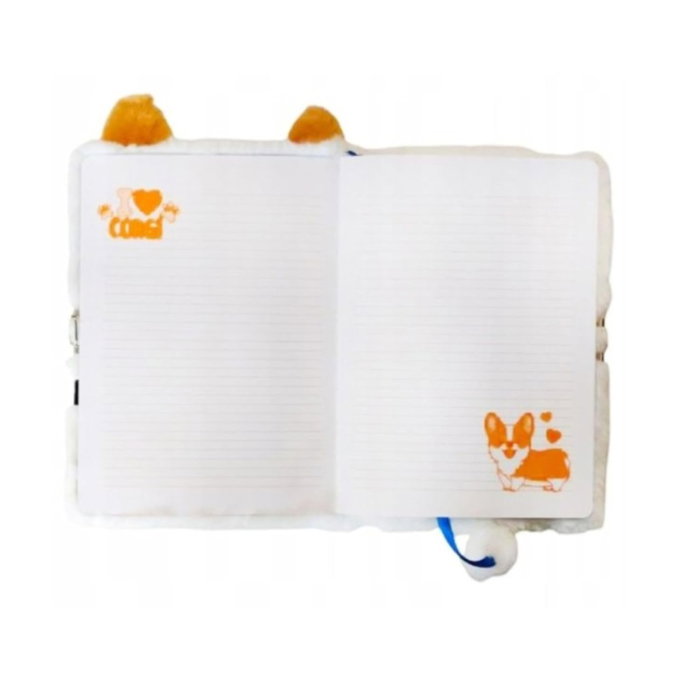 Jurnal cu Lacăt 3D A5 My Little Friend Corgi Puf 96 File [3]