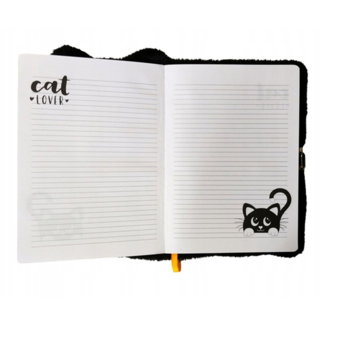 Jurnal cu Lacăt 3D A5 My Little Friend Night Cat 96 File [3]