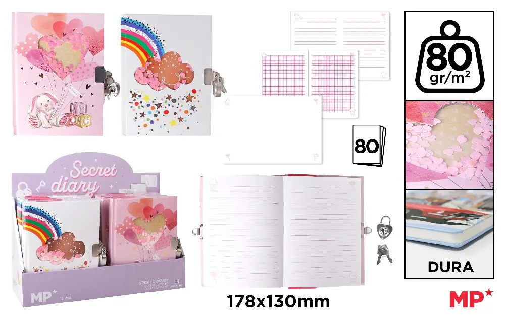 JURNAL CU LACAT IPB 178*130MM 80F CERVANTES RAINBOW PB891-07 [3]