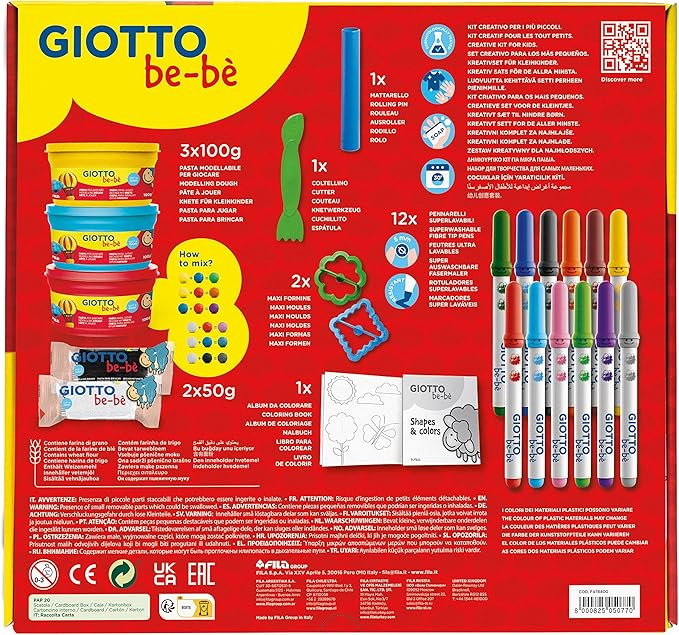 Kit Creativ Giotto be-bè 22 Piese - Colorat & Modelat [4]