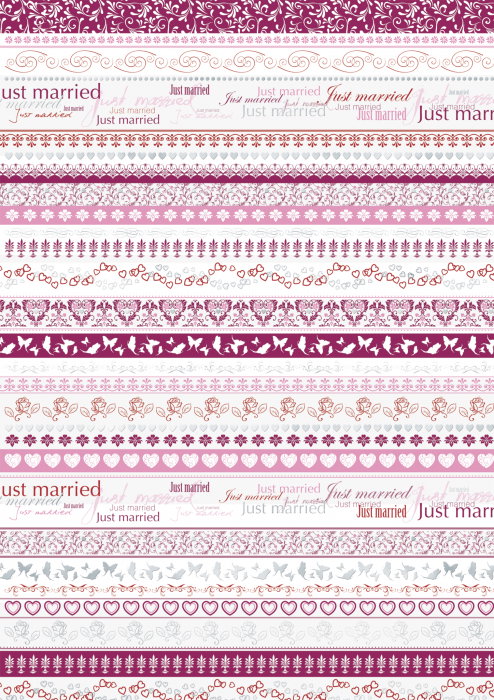 KP CARTON A4 200GR MOTIV "JUST MARRIED BORDER" ROSU 4772602 [1]