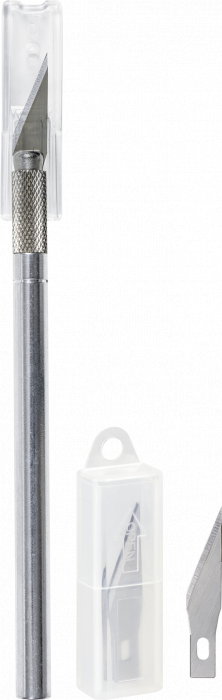 KP CUTTER PRECIZIE 14.5CM + 2 REZERVE ARGINTIU 4889573 [1]
