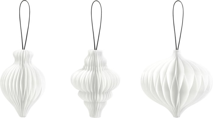 GLOB HARTIE 10CM 3/SET PICATURA TIP FAGURE ALB 4870724 [2]