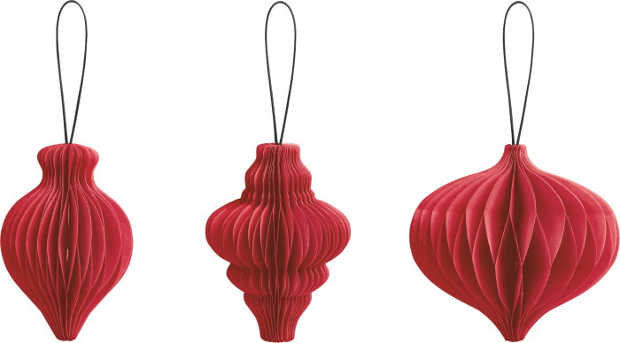 GLOB HARTIE 10CM 3/SET PICATURA TIP FAGURE ROSU 4870727 [2]