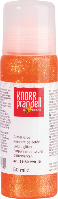 Lipici cu Sclipici 50ml Portocaliu Neon Knorr Prandell [1]