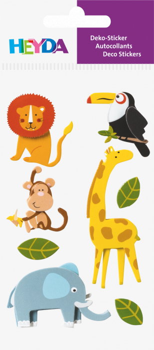 KP STICKER DECOR 7.5*16.5CM ANIMALE DE LA ZOO 8 PCS 3780712 [2]