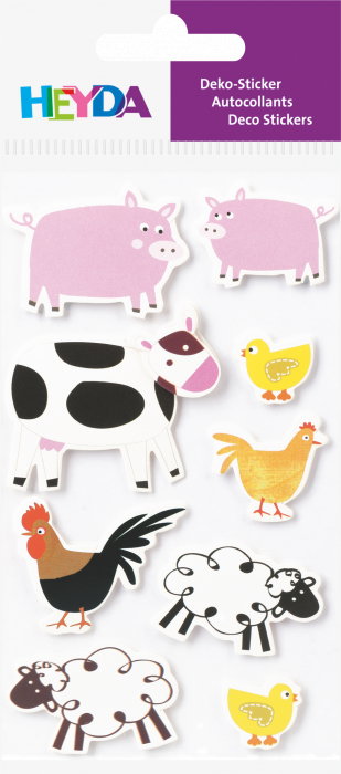 KP STICKER DECOR 7.5*16.5CM ANIMALE DOMESTICE 9 PCS 3780609 [2]