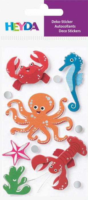 KP STICKER DECOR 7.5*16.5CM ANIMALE MARINE 11 PCS 3780690 [2]