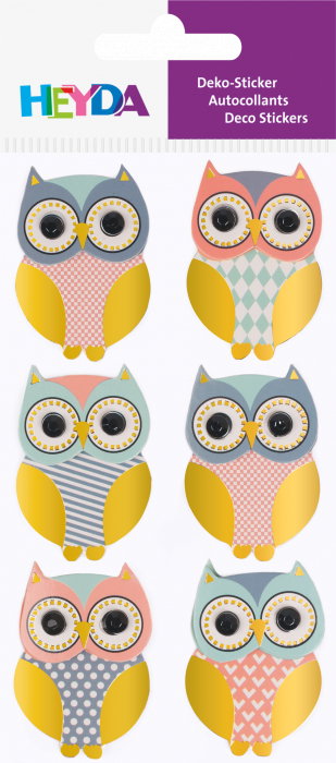 KP STICKER DECOR 7.5*16.5CM BUFNITA METALIZATA 6 PCS 3780715 [2]